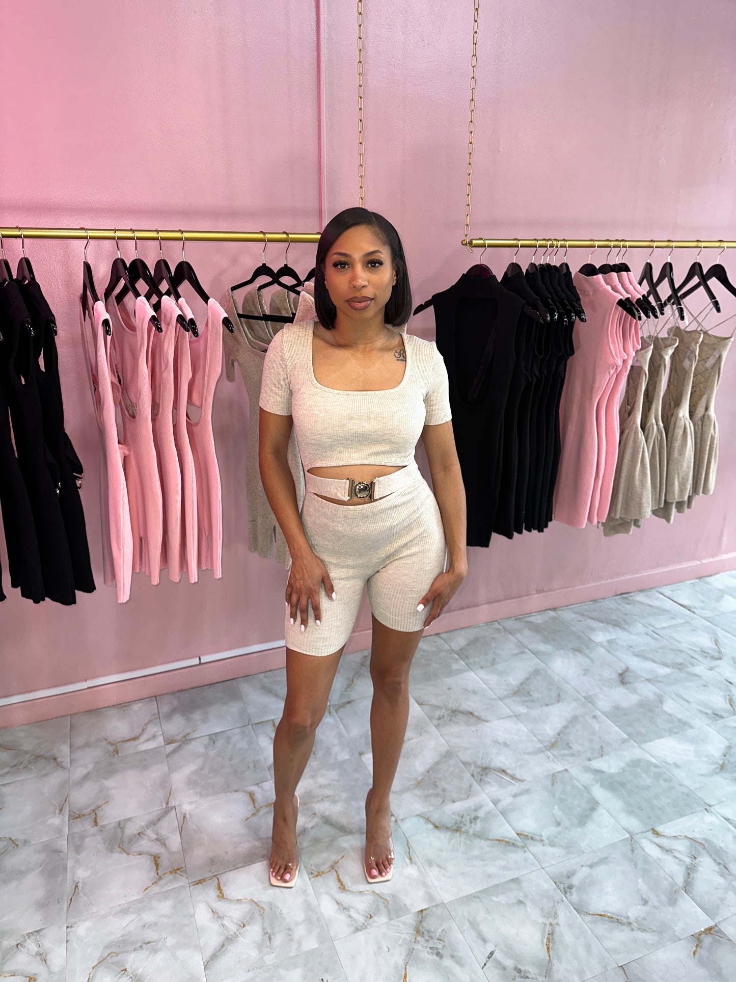 Nude Luxe Romper