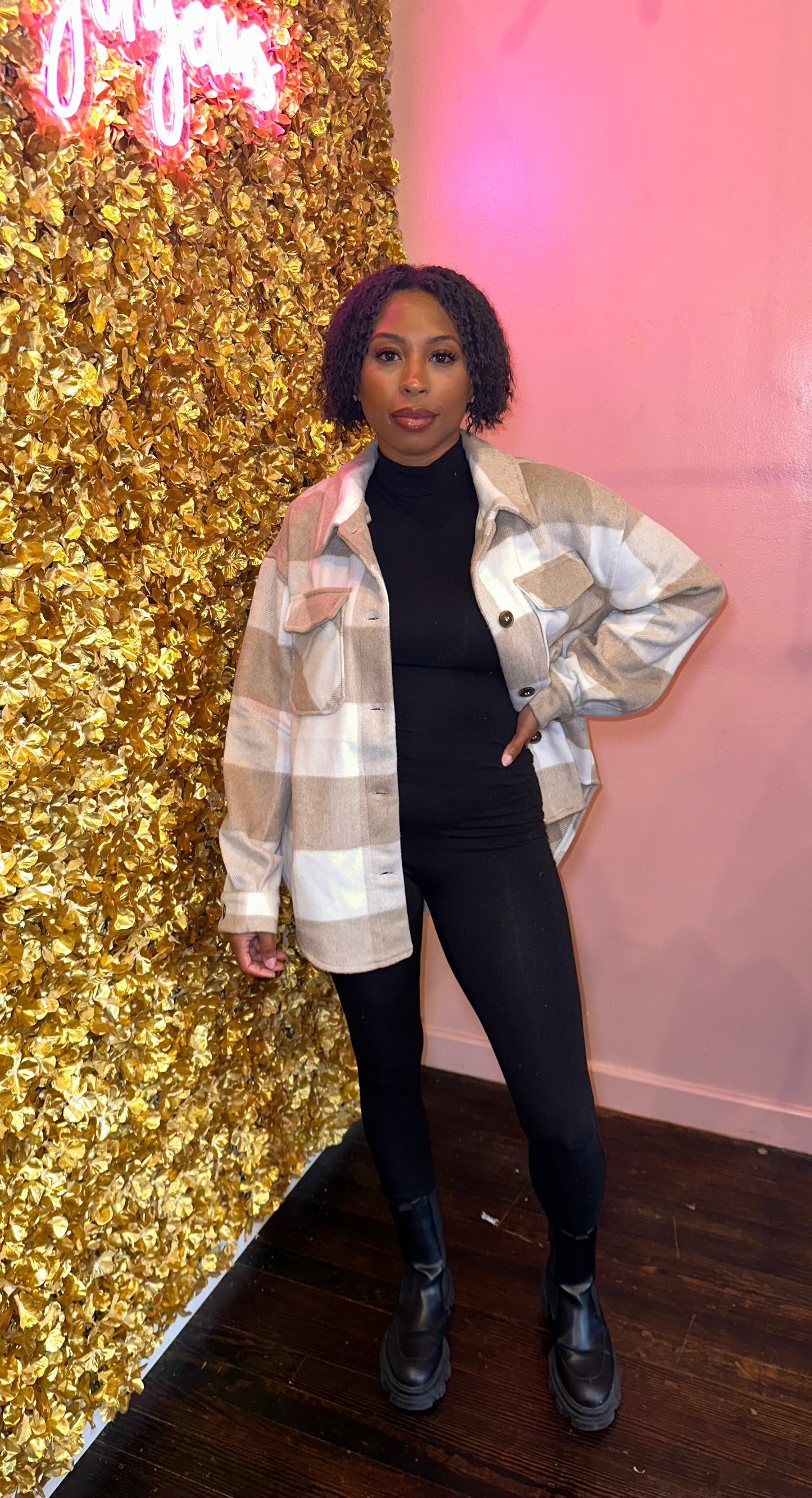 French Taupe Shacket