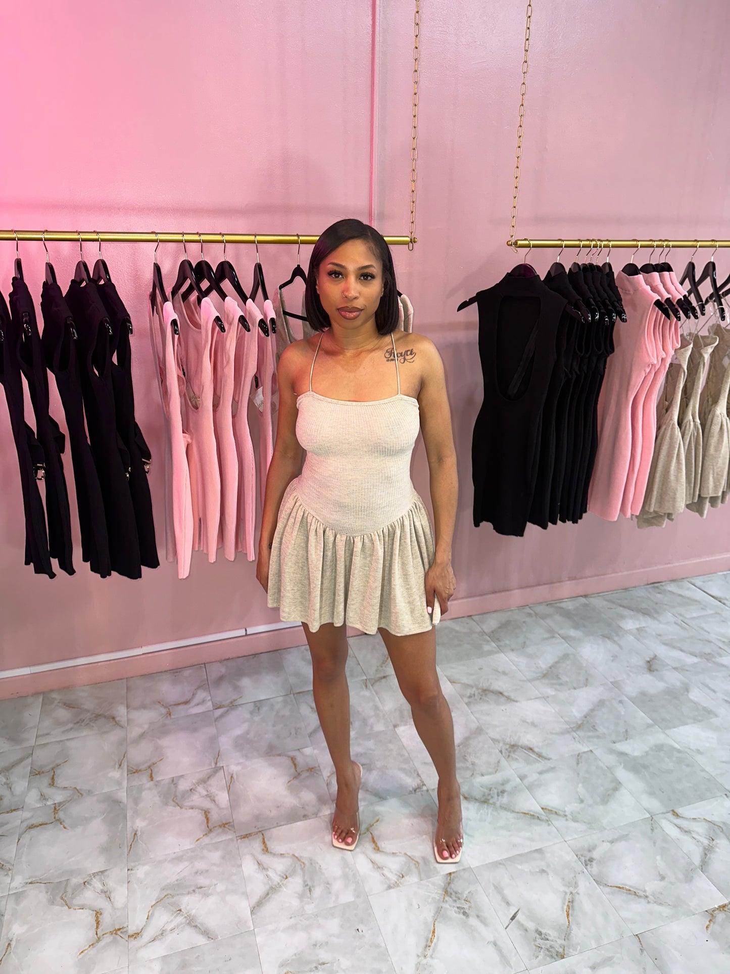 Nude Dreams Flare Dress