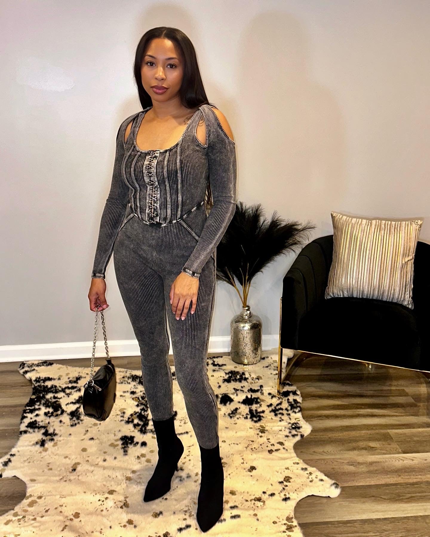 Black New Muse Jumpsuit
