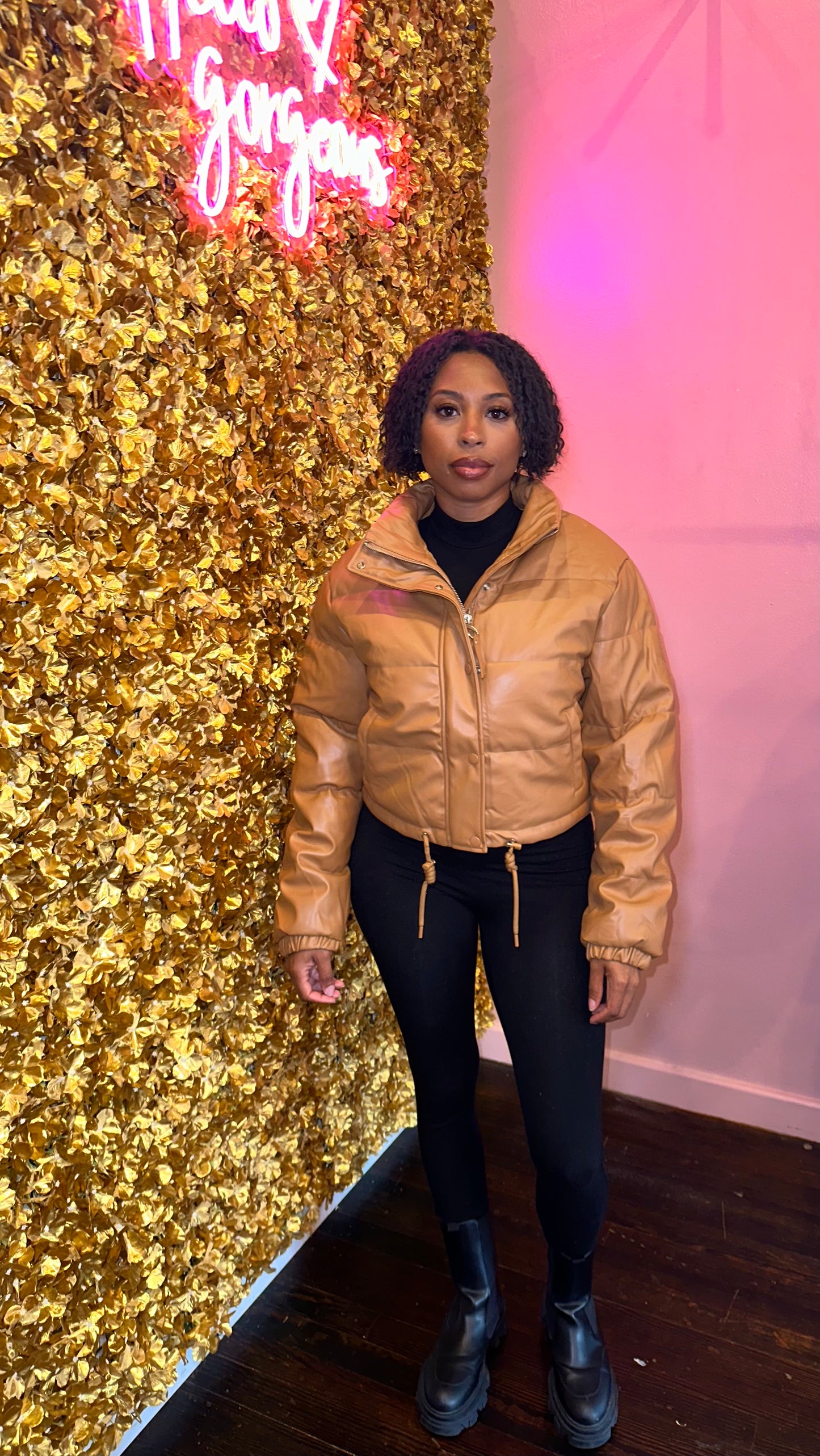 Caramel Puffer Coat
