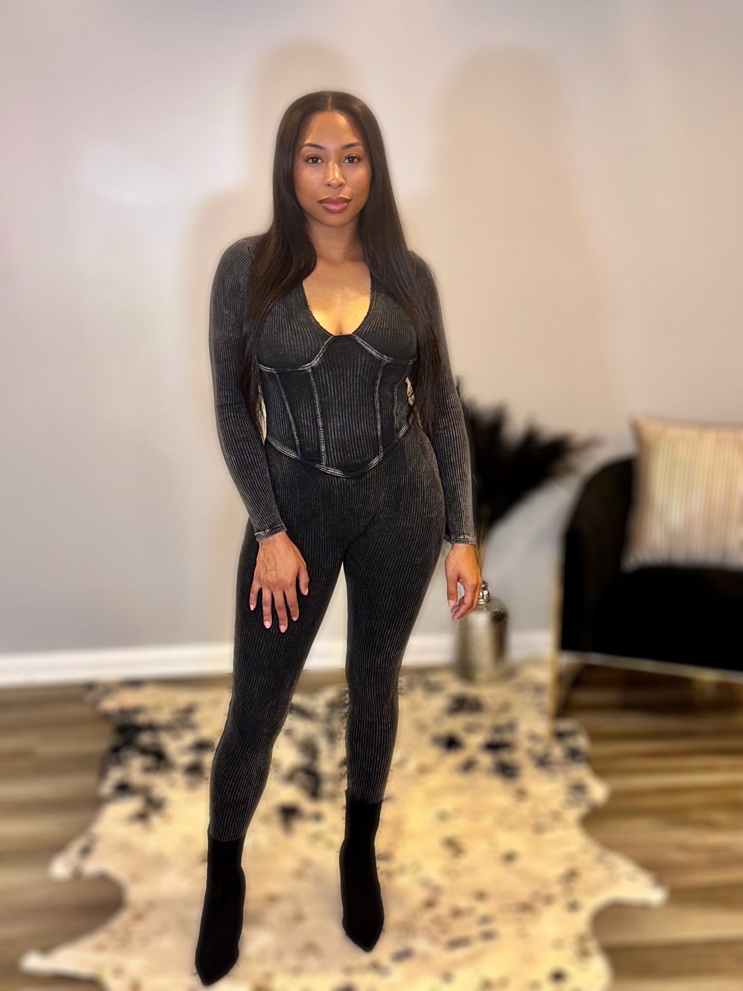 Noir Contour Jumpsuit