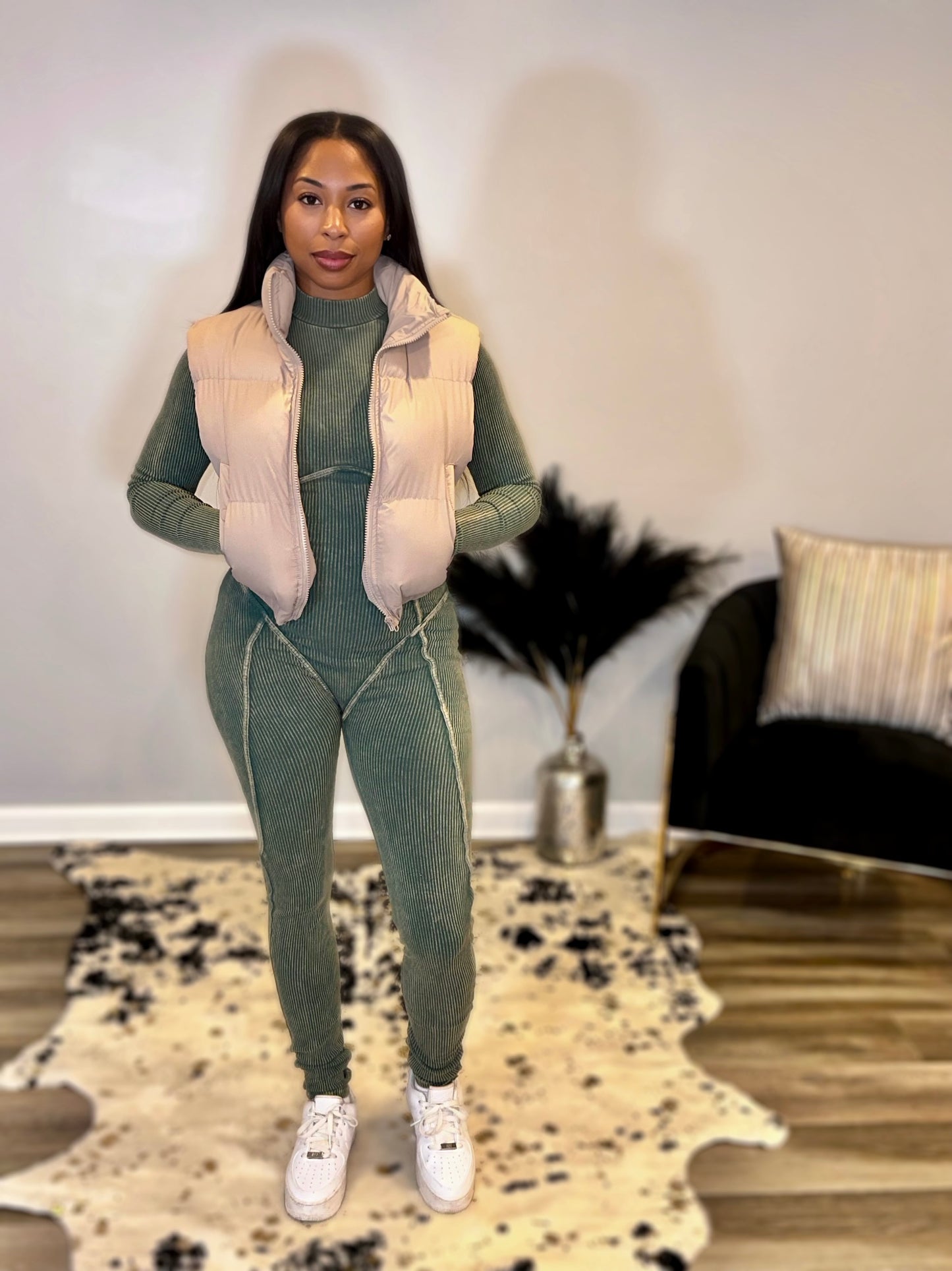 Perfect Nude Puffer Vest