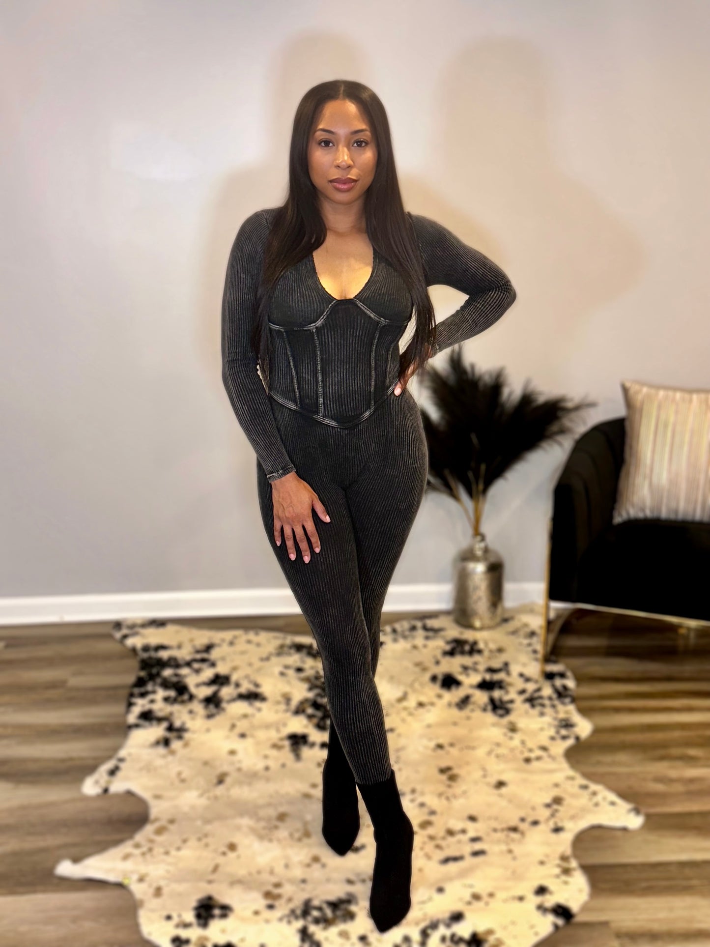 Noir Contour Jumpsuit