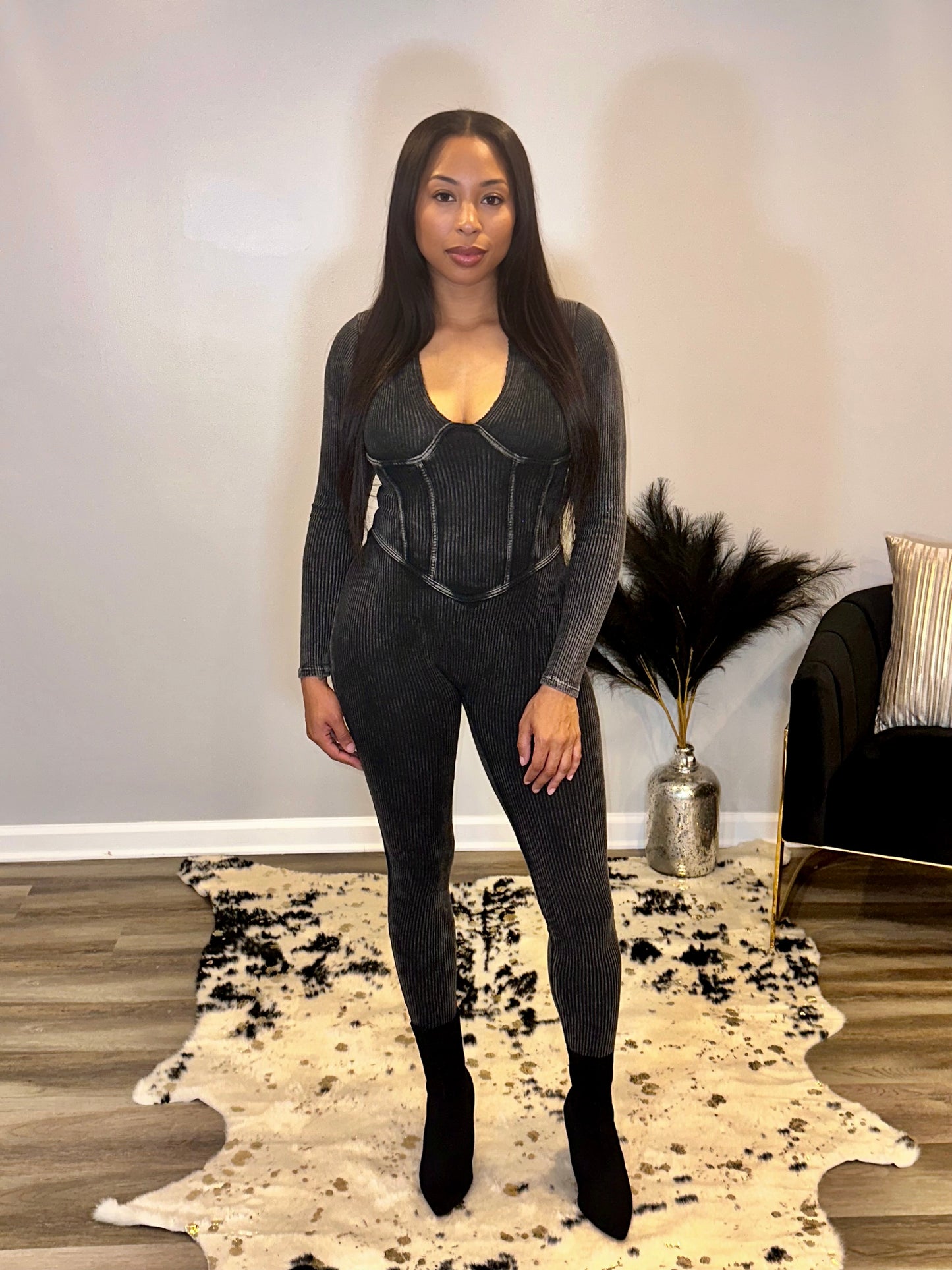 Noir Contour Jumpsuit