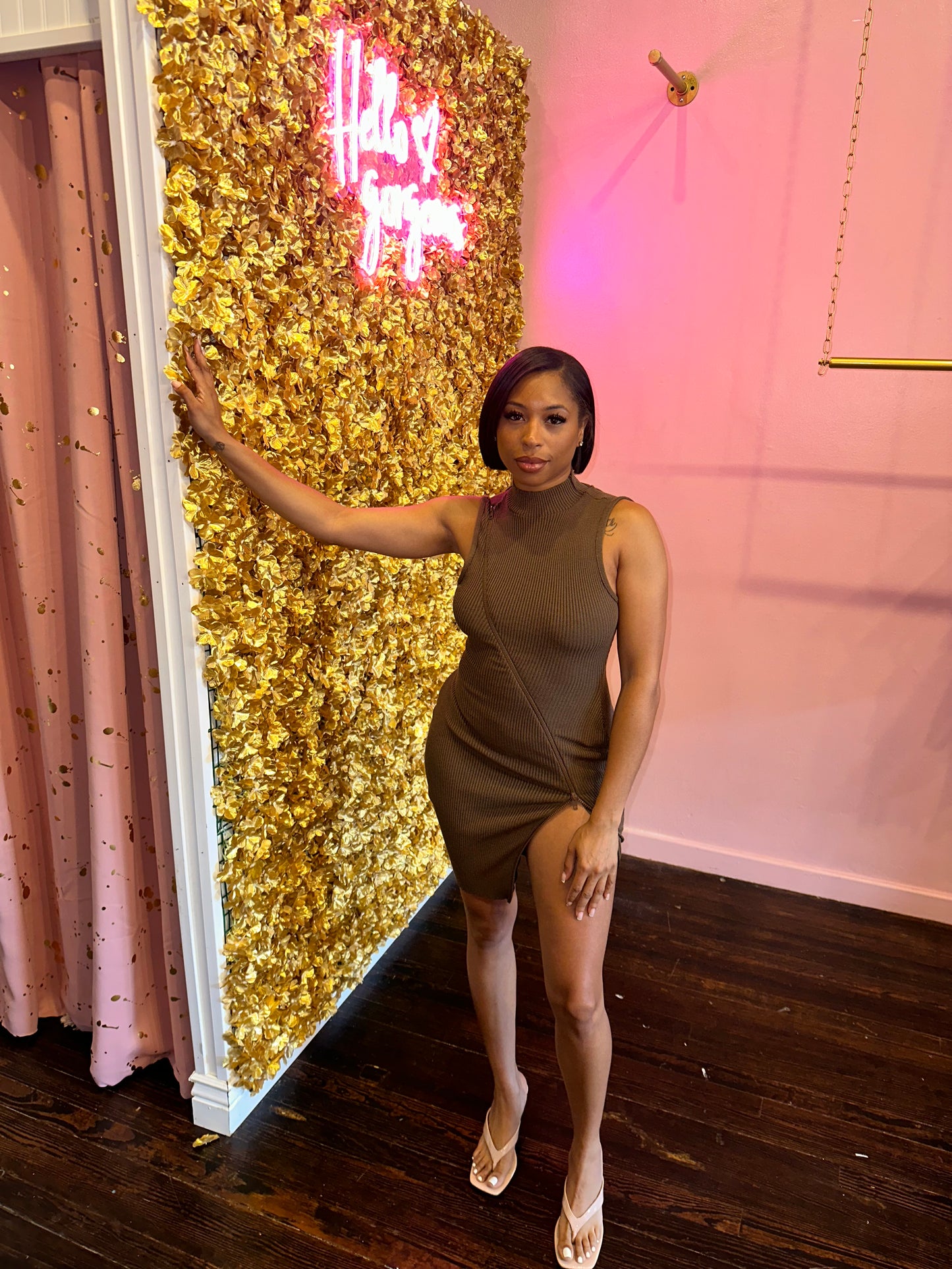 Espresso midi Dress