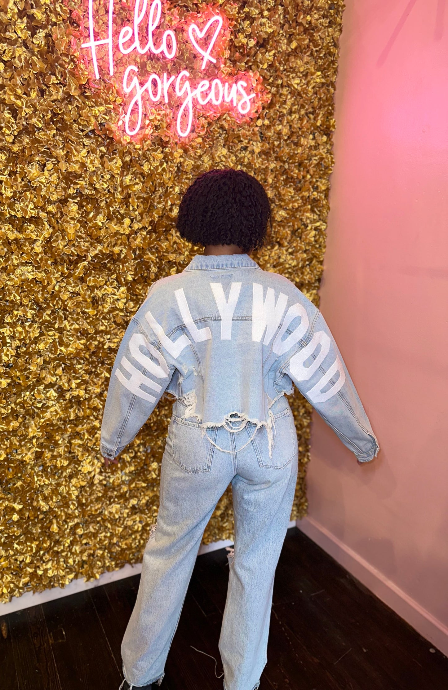 So Hollywood Denim Jacket (White)