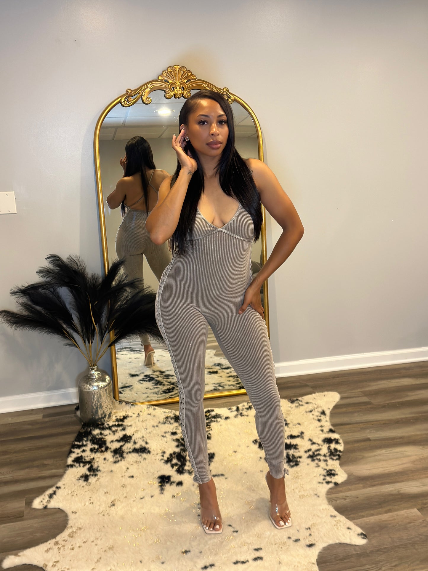 Criss Cross Luxe Jumpsuit