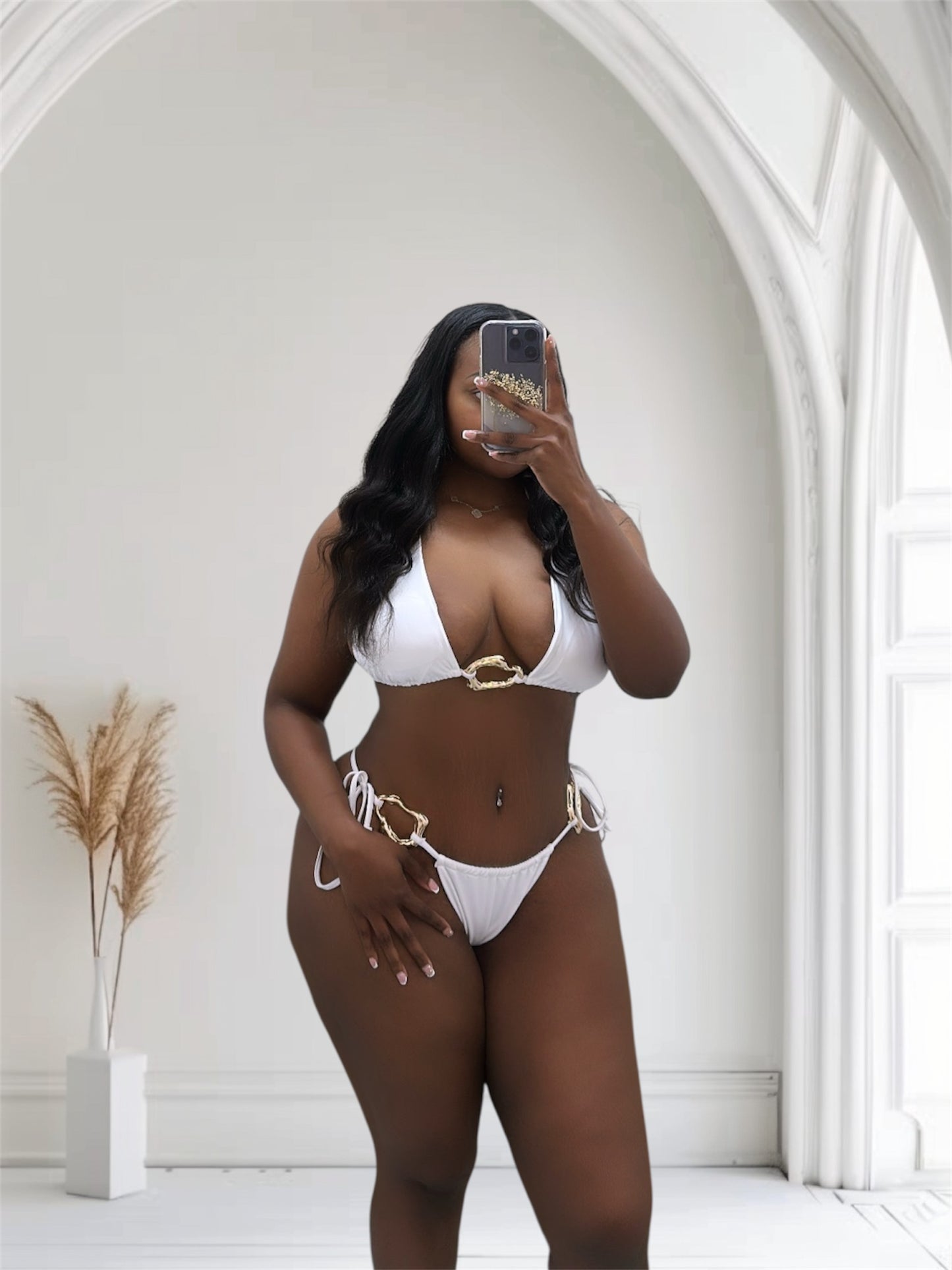 Sultry White Swimsuit