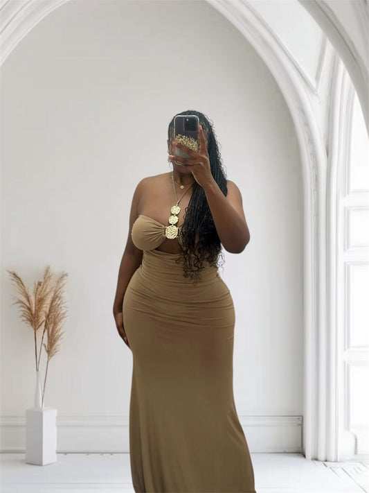 Nude Luxe Goddess Dress