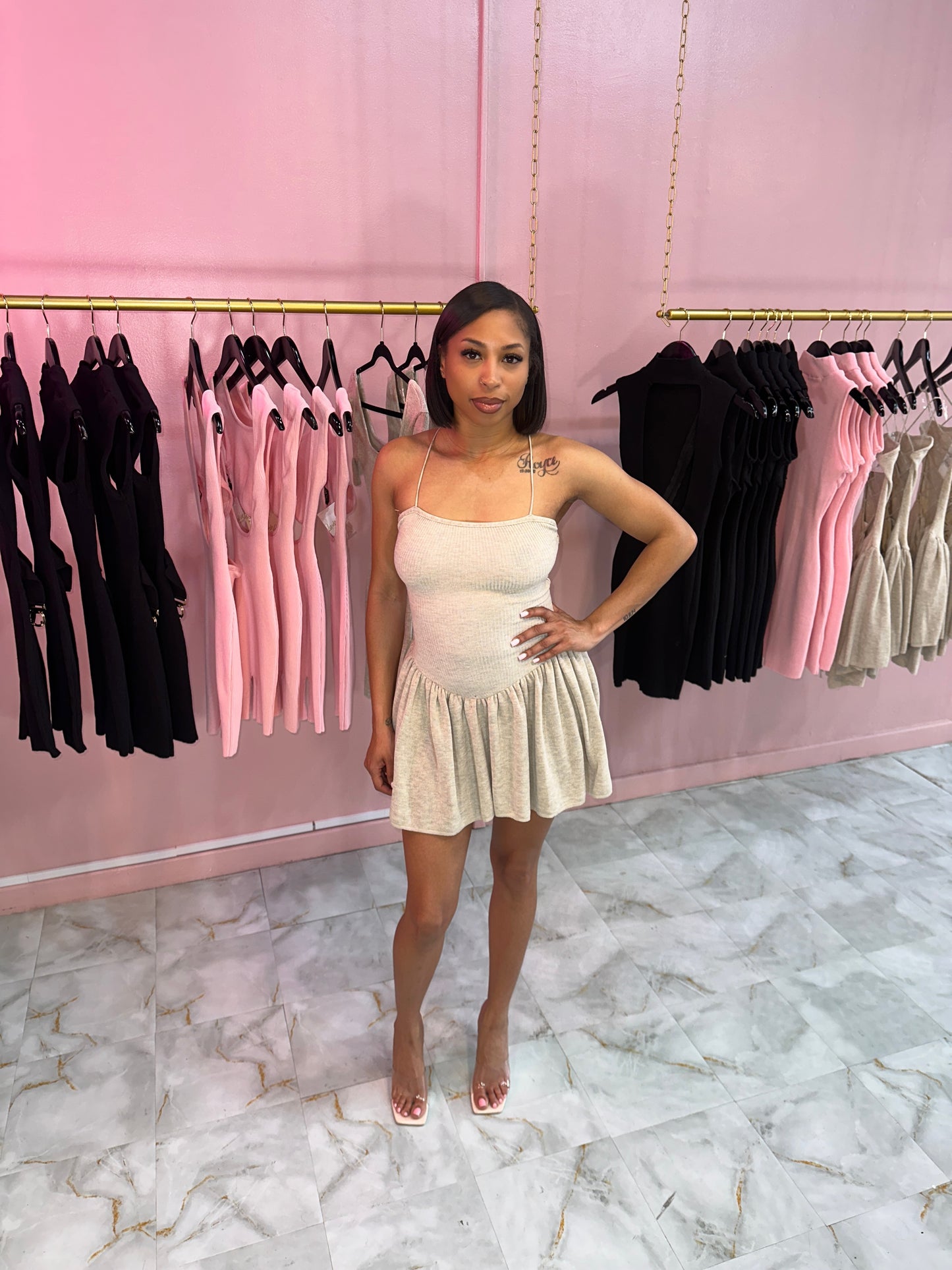 Nude Dreams Flare Dress