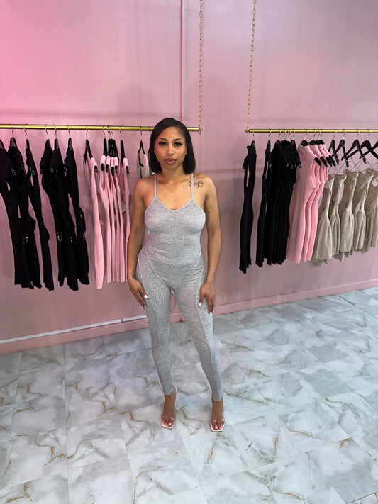 Speckled Grey Jumpsuit
